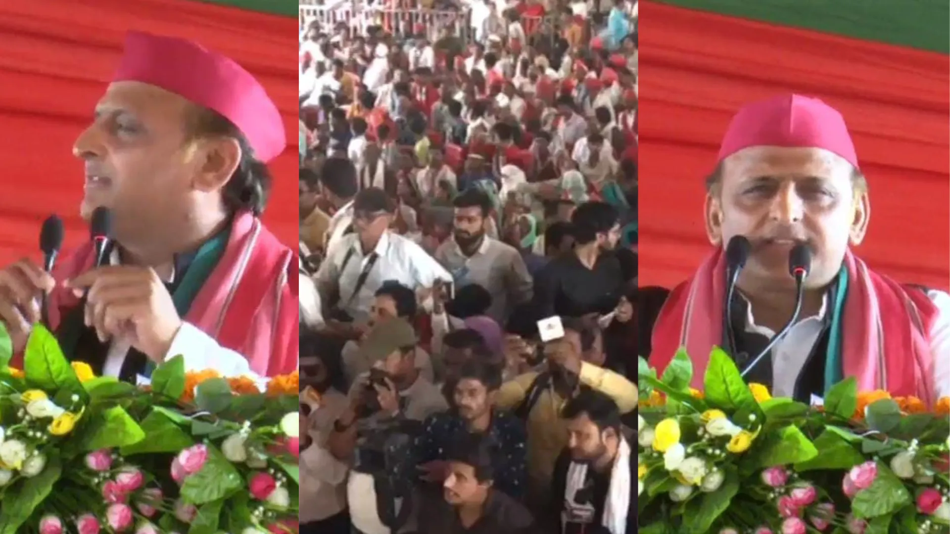 बहराइच में गरजे अखिलेश यादव, कहा - भाजपा की सरकार आई तो हमारी सुरक्षा में लगी पुलिस भी बनेगी अग्निवीर